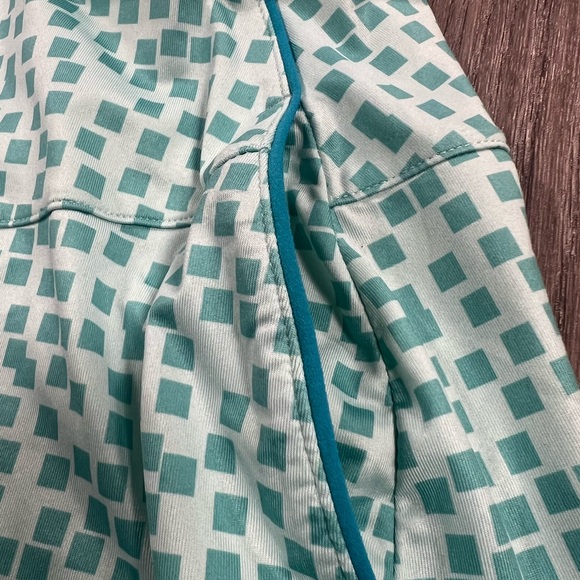 Nike Women's Dri-FIT UV 17" Grid Print Golf Skort Aqua Blue Green Size M - Picture 6 of 14